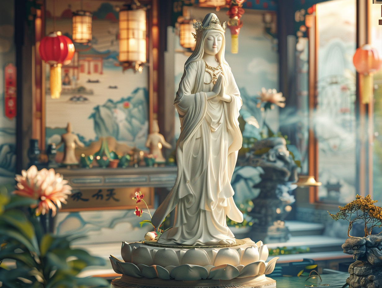 guanyin  déesse de la miséricorde : origines et culte en asie - guanyin  asie